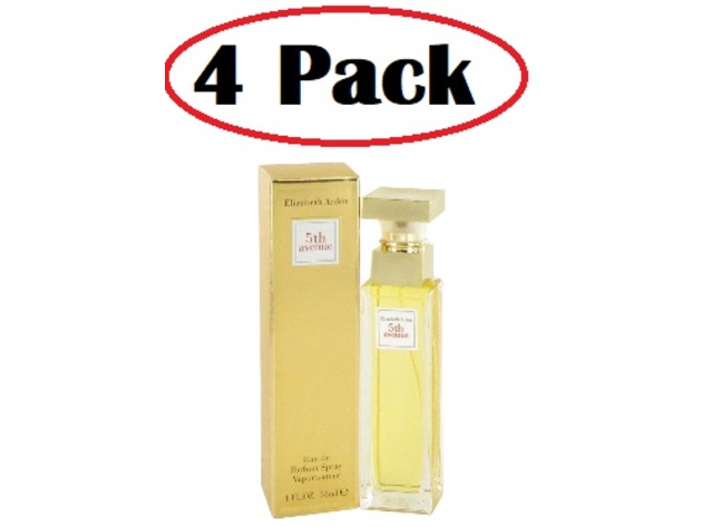 4 Pack of 5TH AVENUE by Elizabeth Arden Eau De Parfum Spray 1 oz