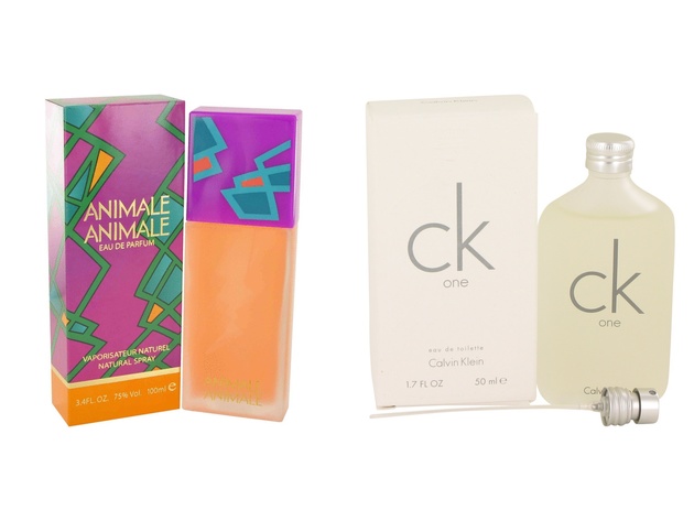 Gift set  ANIMALE ANIMALE by Animale Eau De Parfum Spray 3.4 oz And  CK ONE EDT Pour/Spray (Unisex) 1.7 oz