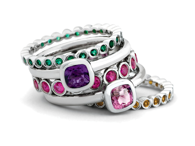 Created Synthetic Ruby Ring 1.70 Carat (ctw) in Sterling Silver - 10