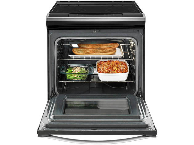 Whirlpool WEE510S0FS 4.8 Cu. Ft. Slide-In Smooth Top Stainless Steel Electric Range