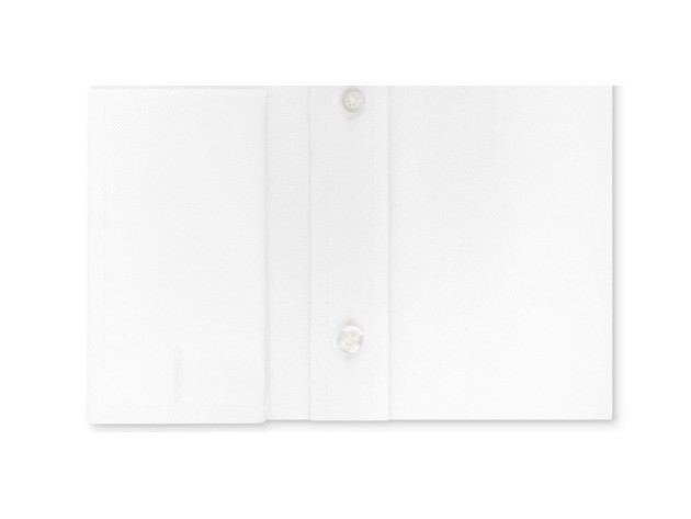 Sean John Men's Classic Fit White Solid French Cuff Cotton Dress Shirt white Size 17-32-33