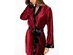 International Concepts Women's Floral Trim Velvet Ribbed Robe Size Extra Small