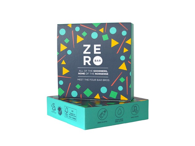 Zero Bar Eco-Friendly Shampoo Bar Gift Box - Cruelty Free & Zero Waste - Argan, Dessert Melon, Jojoba & Moringa Oil