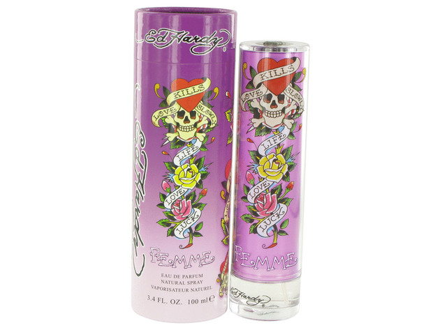 3 Pack Ed Hardy Femme by Christian Audigier Eau De Parfum Spray 3.4 oz for Women