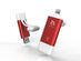 iKlips II Lightning iOS Flash Drive (128GB/Red)