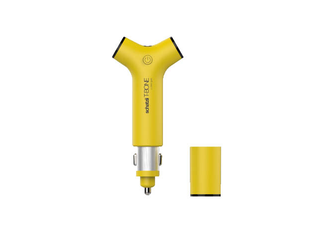 T-BONE All-In-One Car Charger, Light & Battery Pack (Yellow)