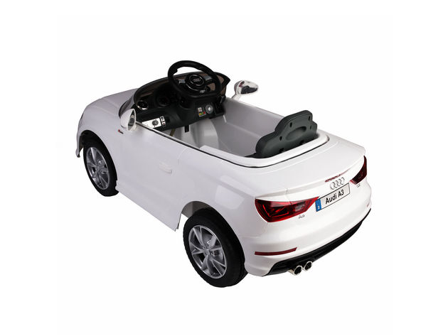 Costway 12V Audi A3 Licensed RC Kids Ride On Car Electric Remote Control LED Light Music White