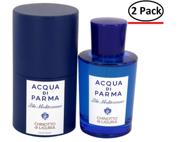 Blu Mediterraneo Chinotto Di Liguria by Acqua Di Parma Eau De Toilette Spray (Unisex) 2.5 oz for Women (Package of 2)