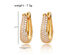 Gold Hoop Earrings with Cubic Zirconia