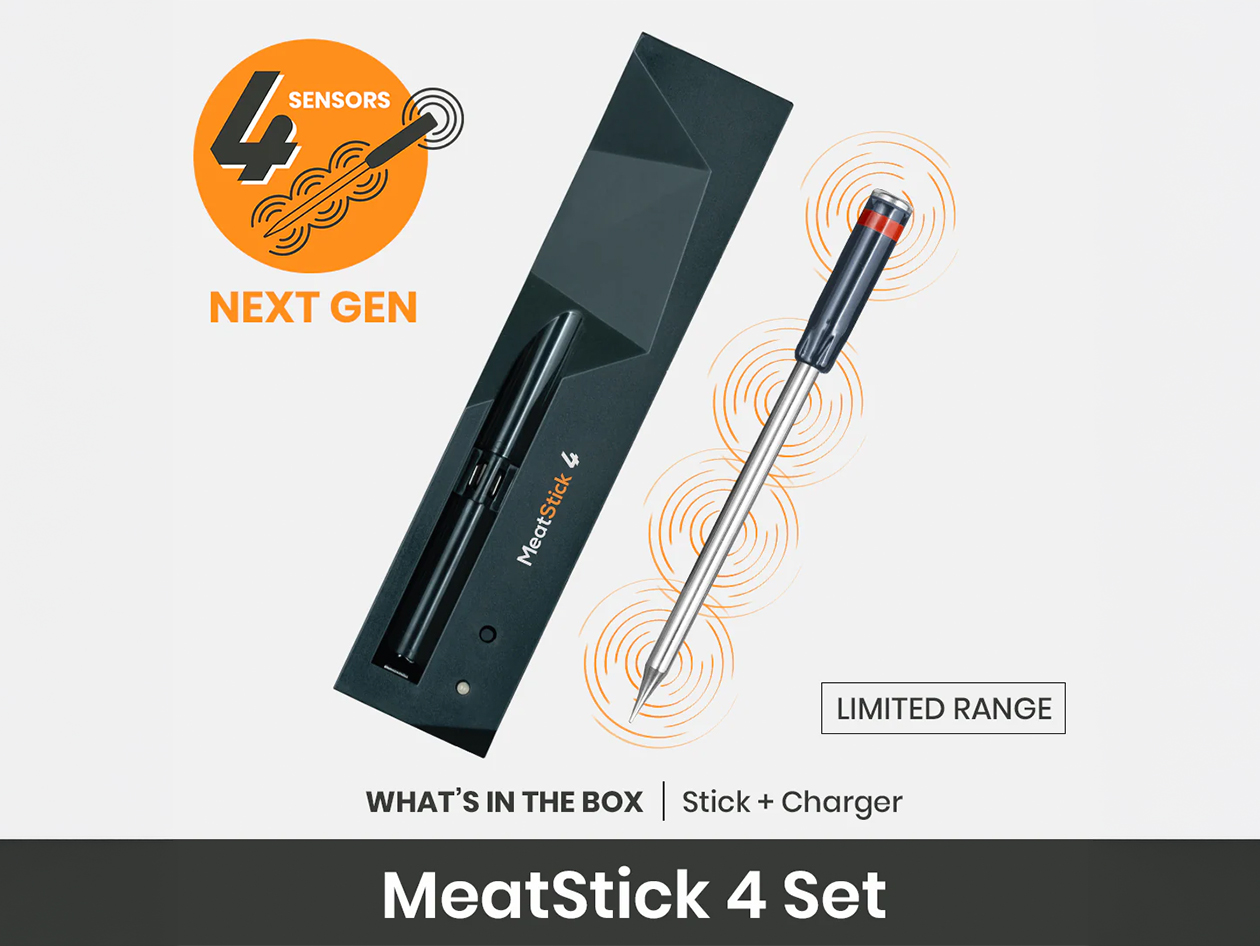 MeatStick 4 Set - Wireless Meat Thermometer