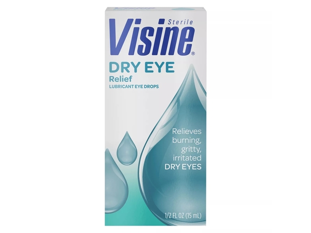 Visine Dry Eye Relief Eye Drops, Moisturizes and Soothes, also Available in Preservative Free Single Use Containers, 0.50 oz