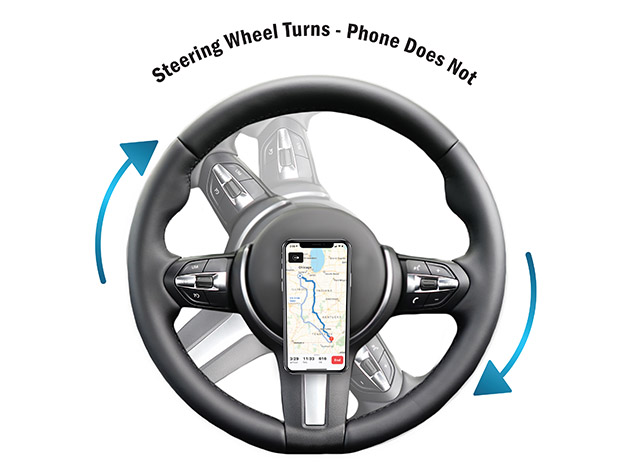 SafeVuu™ Steering Wheel Phone Mount (3-Pack)