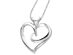 The Hugging Heart Pendant Necklace in Sterling Silver with Chain