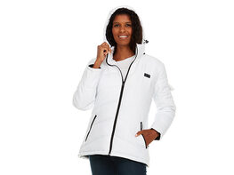 Helios Paffuto Heated Women's Coat with Power Bank (White/XXL)