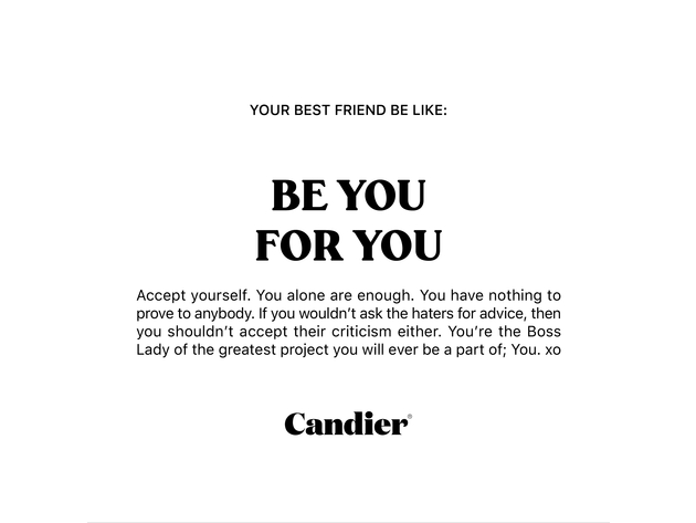 Candier Be You Candle