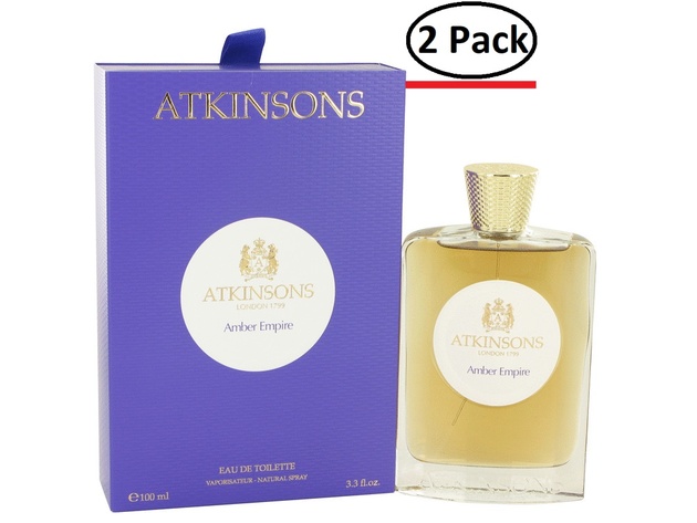 Amber Empire by Atkinsons Eau De Toilette Spray 3.3 oz for Women (Package of 2)