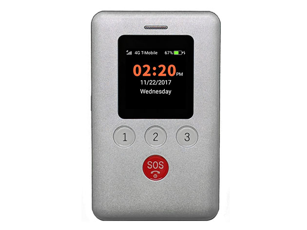 KidsConnect KC2 GPS Tracker Phone (Silver)