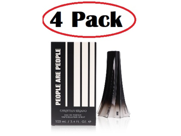 4 Pack of Christian Siriano People Are People by Christian Siriano Eau De Parfum Spray 3.4 oz