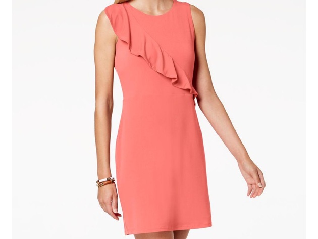 Charter Club Women's Ruffled Dress Coral Size Extra Large | StackSocial Charter Club Women's Ruffled Dress Coral Size Extra Large | StackSocial