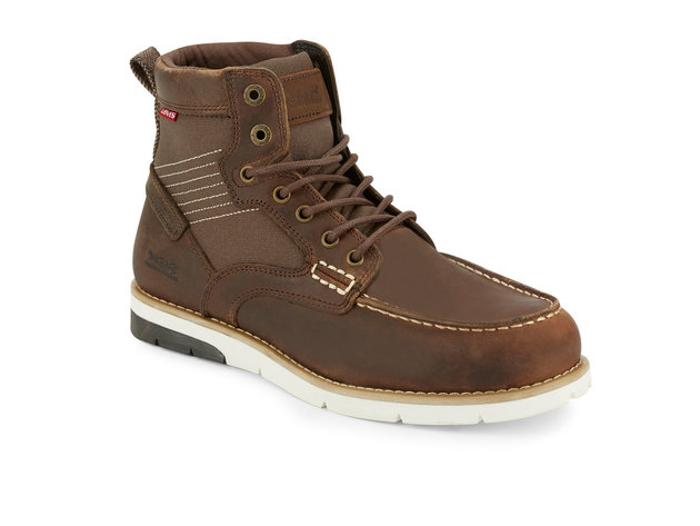 Levi's Mens Dawson Lux Leather Casual Lace-up Boot - 8 M Brown
