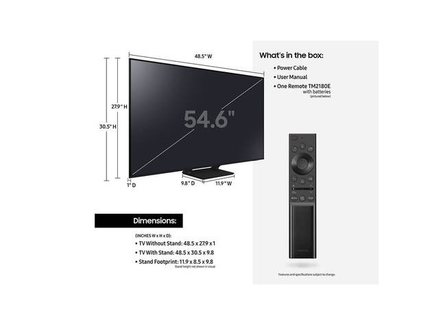 Samsung QN55Q70A 55 inch Q70A QLED 4K Smart TV