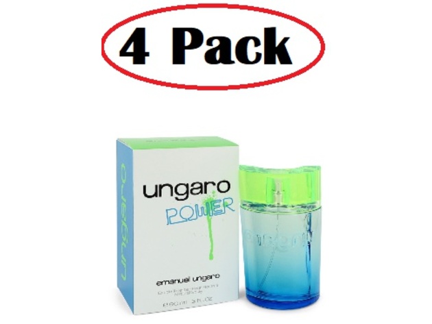 4 Pack of Ungaro Power by Ungaro Eau De Toilette Spray 3 oz