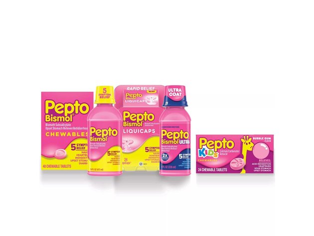 Pepto-Bismol Original Liquid Made With Aluminum Hydroxide and Magnesium Carbonate For Fast Acting Relief, 16 Ounce