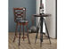 Costway Swivel Stool 29'' Bar Height Upholstered Seat Dining Chair Home Kitchen Espresso