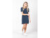 Kyodan  Womens Jersey Short-Sleeve T-Shirt Dress Casual Dress - X-Small / Navy Heather