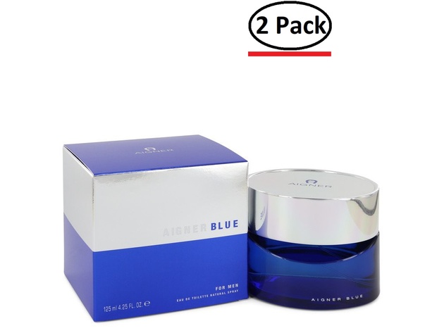 Aigner Blue (Azul) by Etienne Aigner Eau De Toilette Spray 4.2 oz for Men (Package of 2)