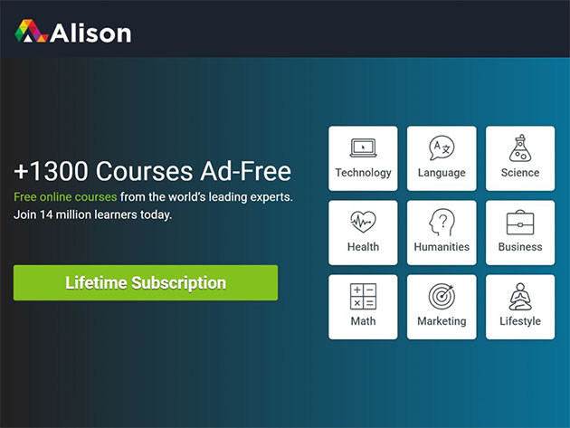 Alison Ad-Free eLearning Experience: Lifetime Ad-Free Subscription