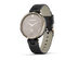 Garmin Lily Smartwatch - Cream Gold Bezel with Black Case and Italian Leather Band