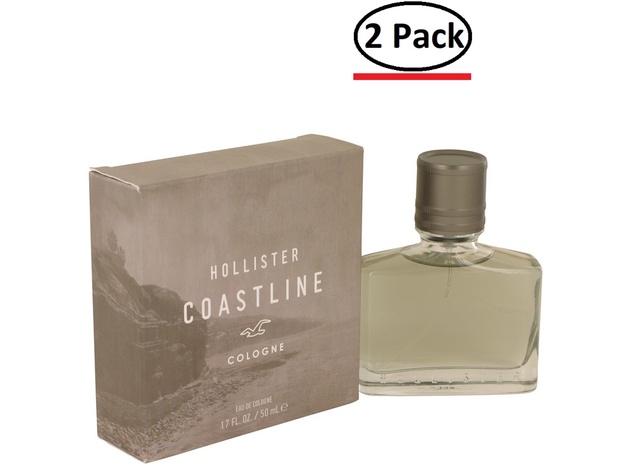 Hollister Coastline by Hollister Eau De Cologne Spray 1.7 oz for Men (Package of 2)