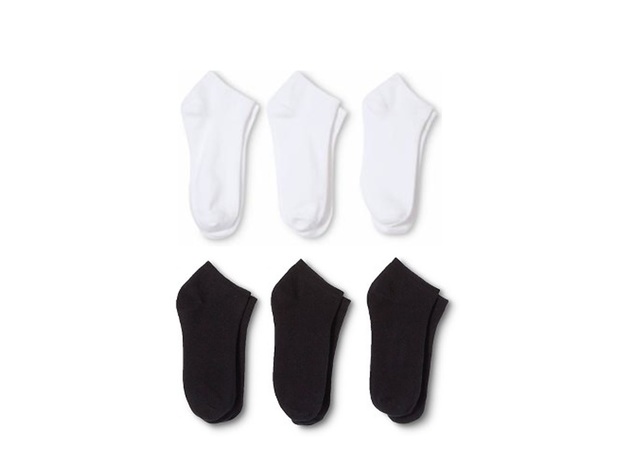 100 Pairs Men's Low Cut No Show Socks 9-11 or 6-8 Black or White - Bulk Wholesale - Mix