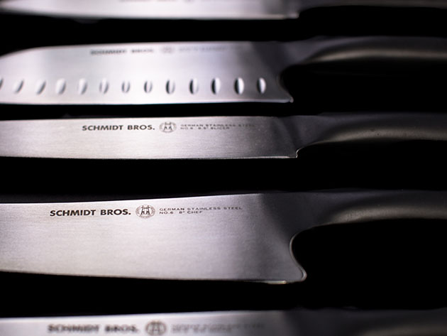 Schmidt Brothers® Cutlery Carbon 6  7-Pc Knife Block Set