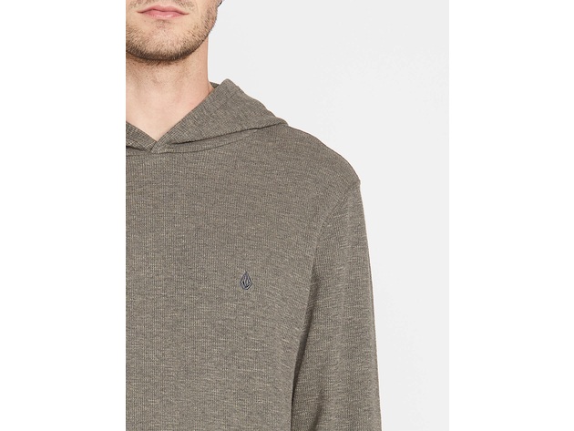 Volcom Men's Wallace Hooded Thermal Gray Size Small