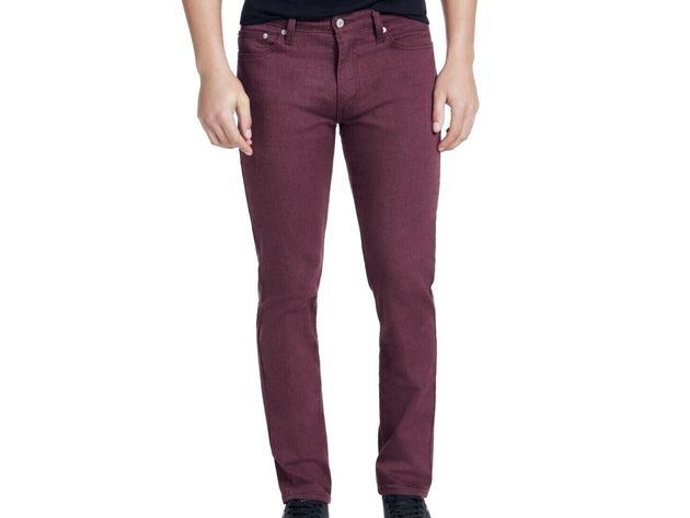 Levis Men's 511 Slim-Fit Stretch Flannel Jeans Purple Size 30X30