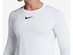Nike Men's Pro Fitted Long Sleeve Training Shirt White Size Extra Large