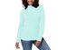 Karen Scott Women's Petite Cotton Mock-Neck Top Aqua Size Petite