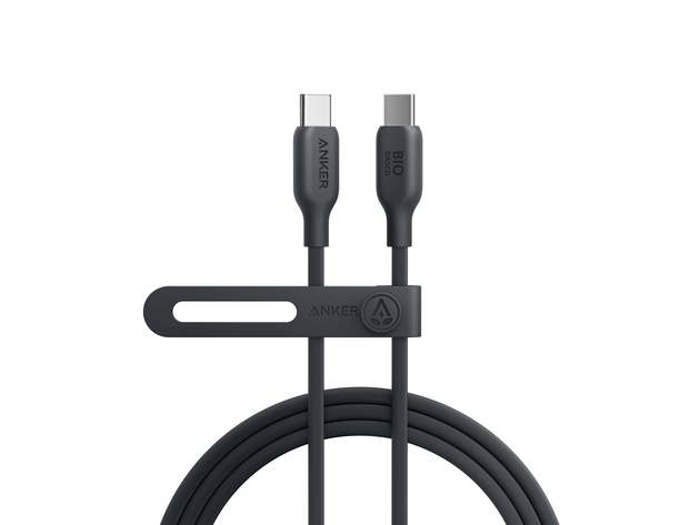 Anker 543 USB-C to USB-C Cable (Bio-Based/6ft/Phantom Black)