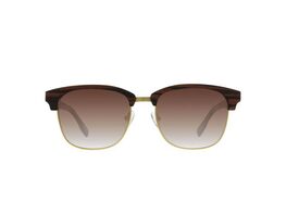 Hughes Sunglasses Gold / Brown Gradient Polarized