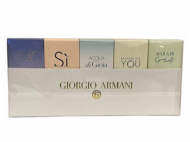 Armani Mini Ladies Set: Code, Si, Di Gio, Di Gioia, & Because It's You