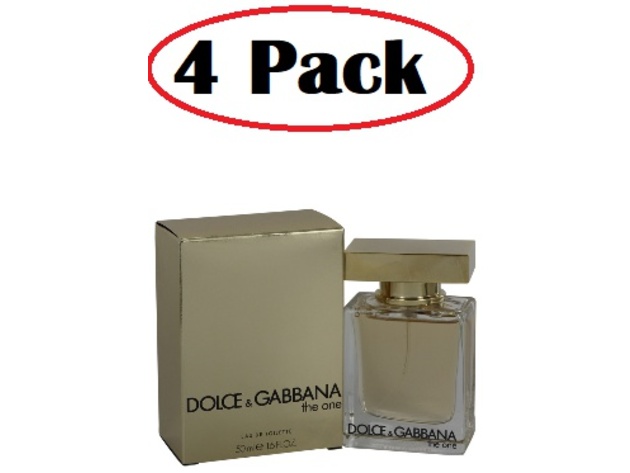 4 Pack of The One by Dolce & Gabbana Eau De Toilette Spray (New Packaging) 1.6 oz