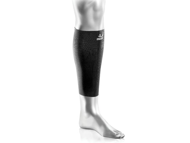 BioSkin Hypoallergenic Breathable High-level Medical Grade Compression Calf Sleeve Support, Extra Large: (16 Inches -18 Inches), Black