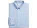 Brooks Brothers Men's Regent Slim-Fit Stretch Non-Iron Check Dress Shirt Blue Size 15-33