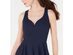 B Darlin Juniors' V-Neck Fit & Flare Dress Blue Size 4