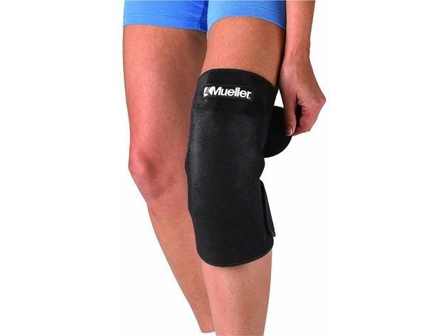 Mueller Reusable Cold and Hot Therapy Wrap with Adjustable Side Flaps, Size: Small, Black