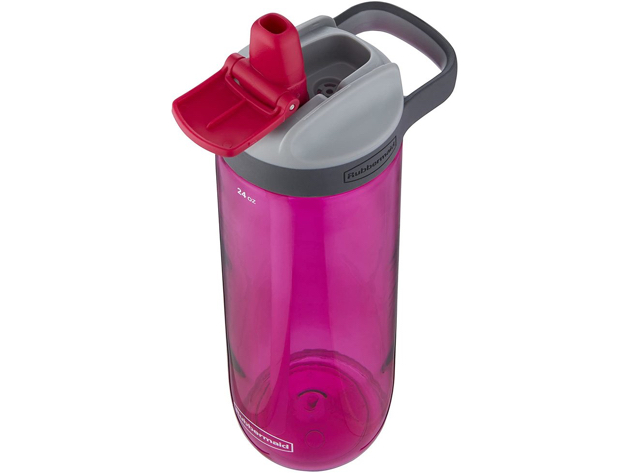 Rubbermaid 2000833 Leak-Proof Sip Water Bottle, 24 oz, Tart Pink - Pink