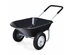 Costway 2 Tire Wheelbarrow Cart Heavy-duty Dolly Utility Cart - Black