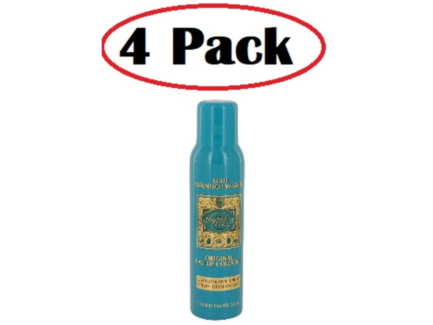 4 Pack of 4711 by 4711 Deodorant Spray (Unisex) 5 oz